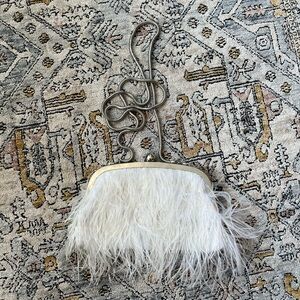 Petal & Pup White Feather Evelyn Bag